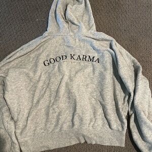 Spiritual Gangster Gray Hoodie zip up